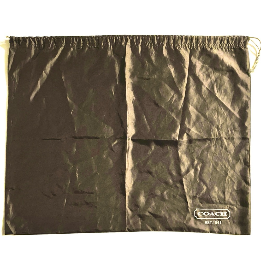 COACH Brown Satin Dust Bag Purse Storage Large 23.5" x 19"